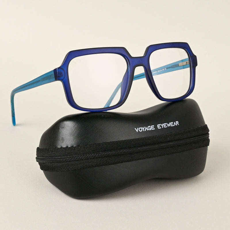 Voyage Navy Blue Square Eyeglasses for Men & Women (VO8004MG4905-C5)