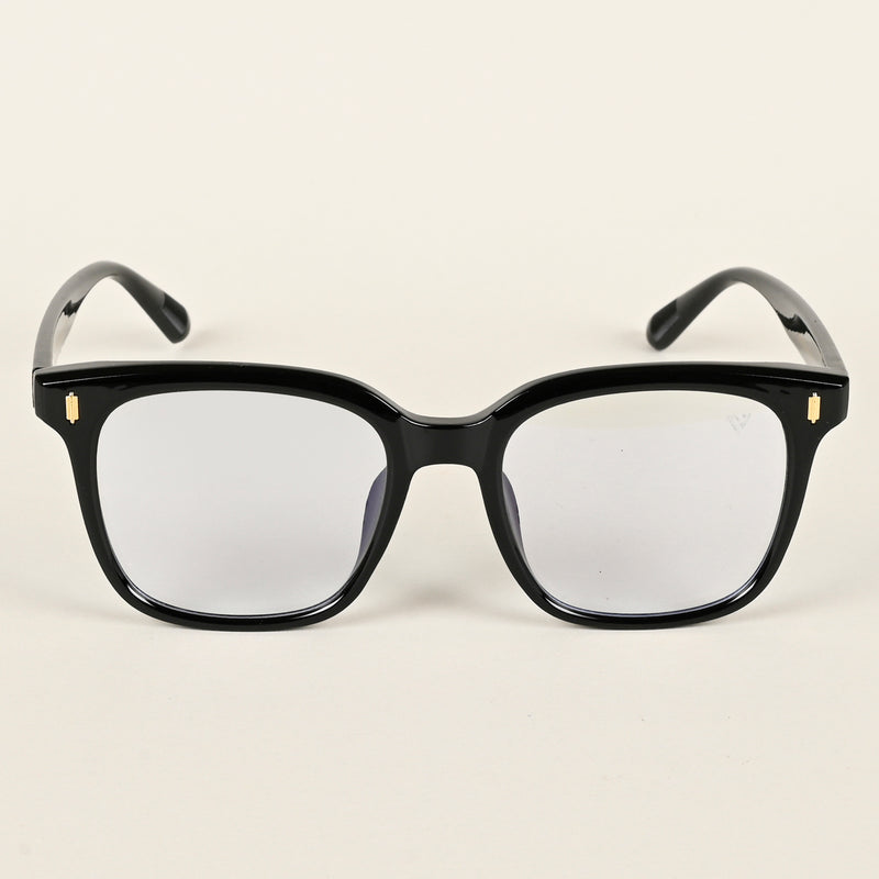 Voyage Air Shine Black Square Eyeglasses for Men & Women (TR86013MG4849-C1)