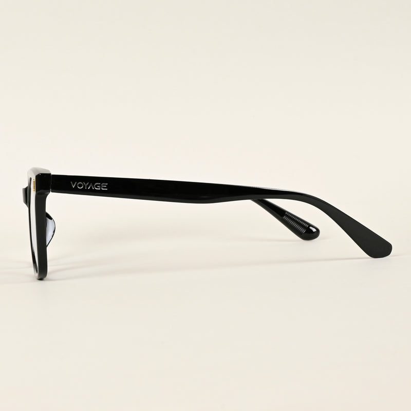 Voyage Air Shine Black Square Eyeglasses for Men & Women (TR86013MG4849-C1)