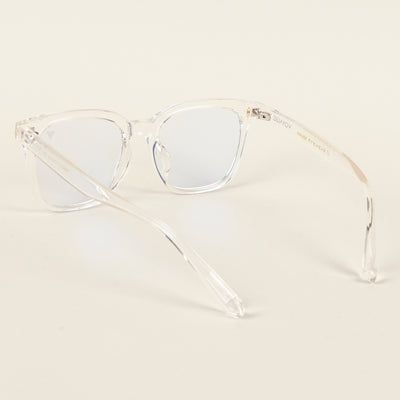 Voyage Air Transparent Square Eyeglasses for Men & Women (TR86013MG4851-C2)