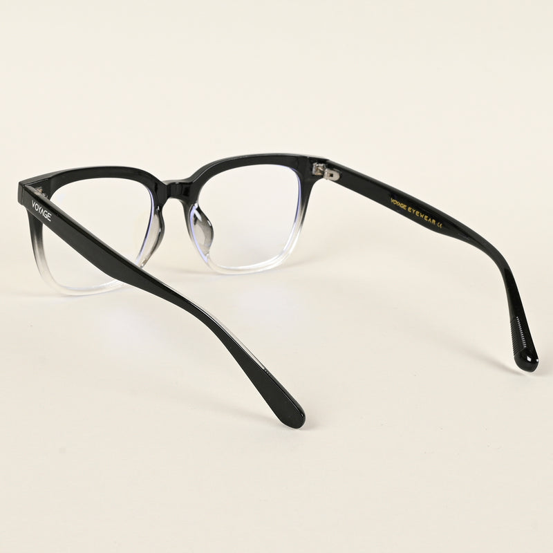 Voyage Air Black & Transparent Square Eyeglasses for Men & Women (TR86013MG4853-C4)