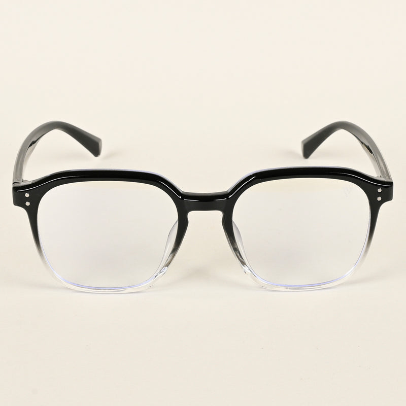 Voyage Air Black & Transparent Square Eyeglasses for Men & Women (TR8588MG4870-C5)