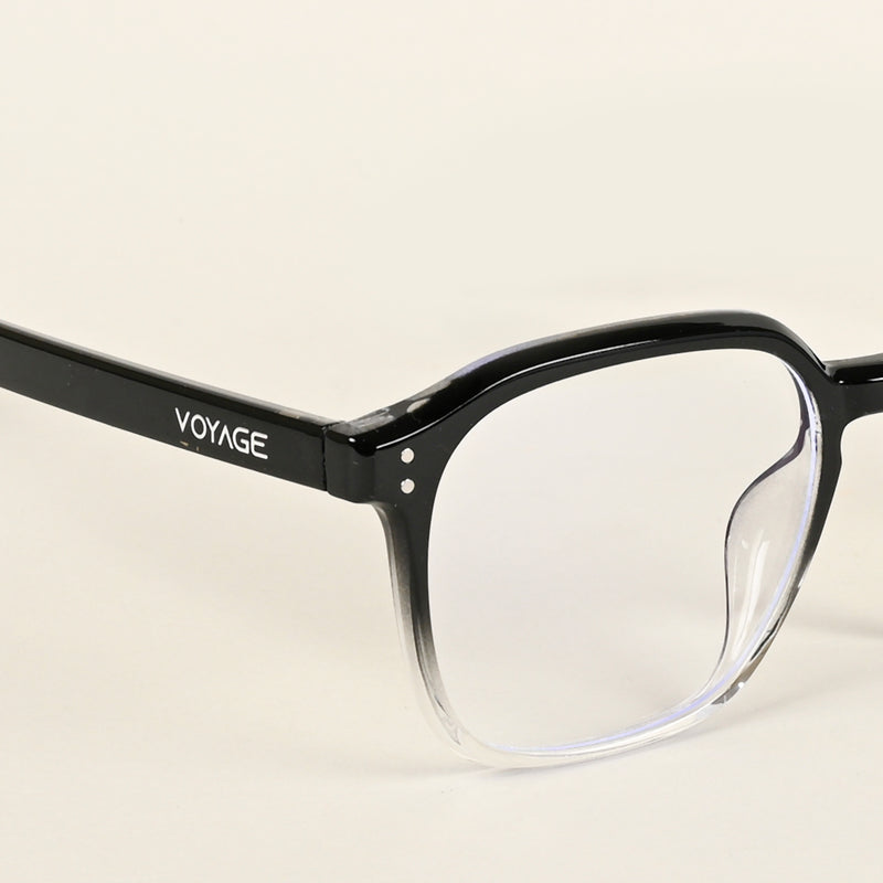 Voyage Air Black & Transparent Square Eyeglasses for Men & Women (TR8588MG4870-C5)