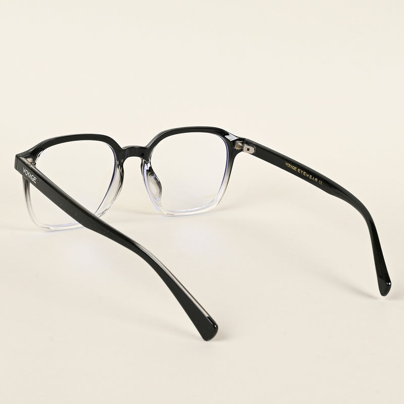 Voyage Air Black & Transparent Square Eyeglasses for Men & Women (TR8588MG4870-C5)