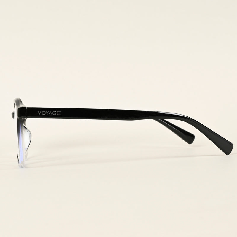Voyage Air Black & Transparent Square Eyeglasses for Men & Women (TR8588MG4870-C5)