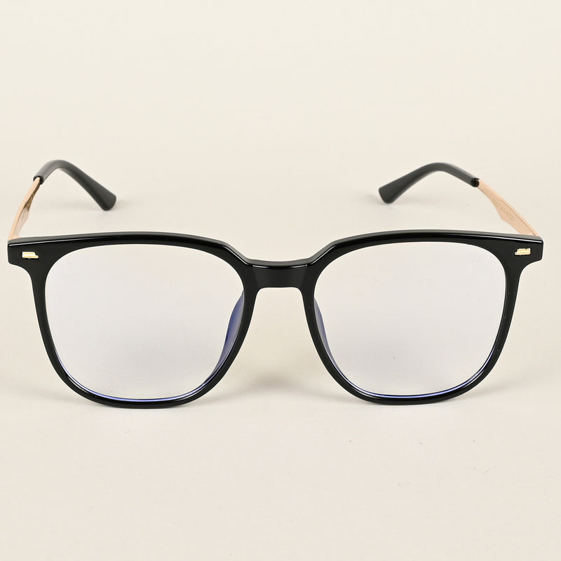 Voyage Shine Black Square Eyeglasses for Men & Women (TR83041MG4840-C1)