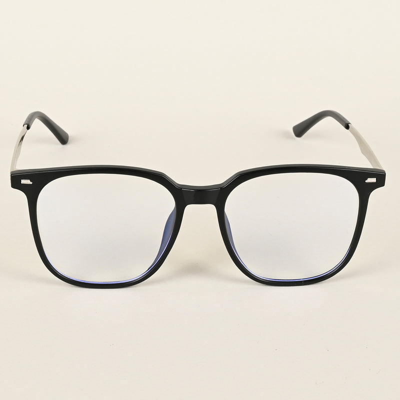 Voyage Matt Black Square Eyeglasses for Men & Women (TR83041MG4841-C2)