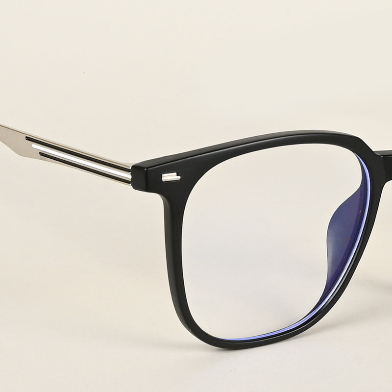 Voyage Matt Black Square Eyeglasses for Men & Women (TR83041MG4841-C2)