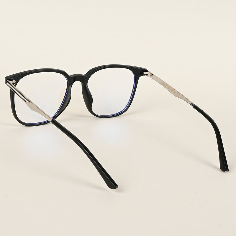 Voyage Matt Black Square Eyeglasses for Men & Women (TR83041MG4841-C2)