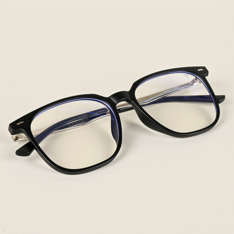 Voyage Matt Black Square Eyeglasses for Men & Women (TR83041MG4841-C2)