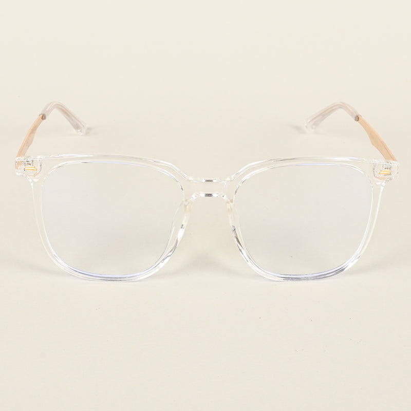 Voyage Transparent Square Eyeglasses for Men & Women (TR83041MG4842-C3)