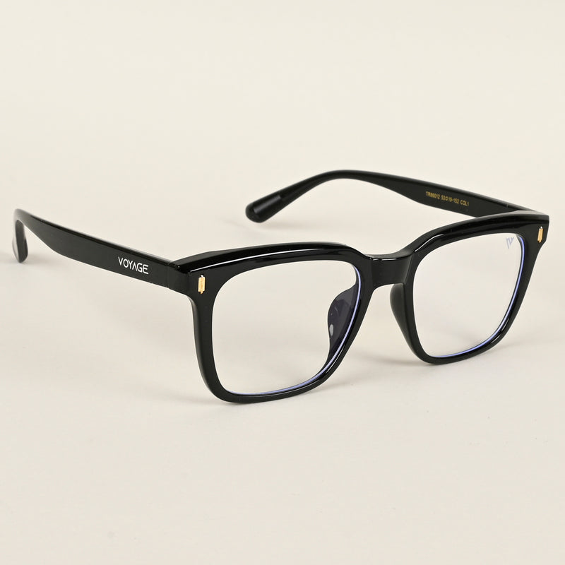 Voyage Air Shine Black Square Eyeglasses for Men & Women (TR86012MG4843-C1)