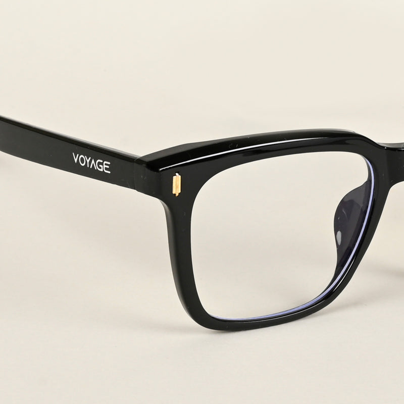 Voyage Air Shine Black Square Eyeglasses for Men & Women (TR86012MG4843-C1)