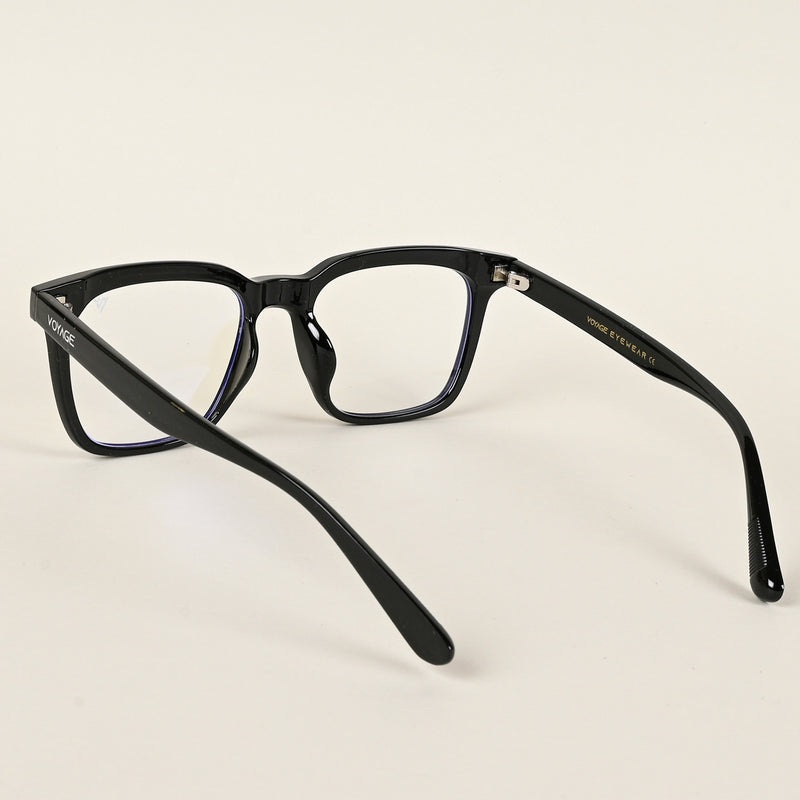 Voyage Air Shine Black Square Eyeglasses for Men & Women (TR86012MG4843-C1)