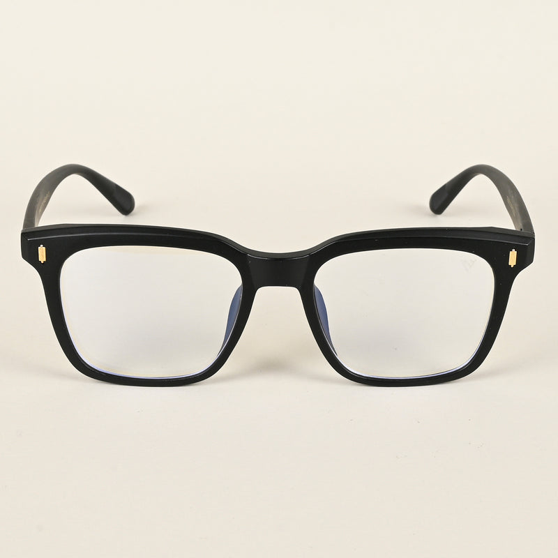 Voyage Air Matt Black Square Eyeglasses for Men & Women (TR86012MG4844-C2)