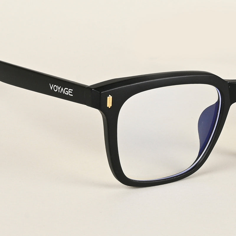 Voyage Air Matt Black Square Eyeglasses for Men & Women (TR86012MG4844-C2)