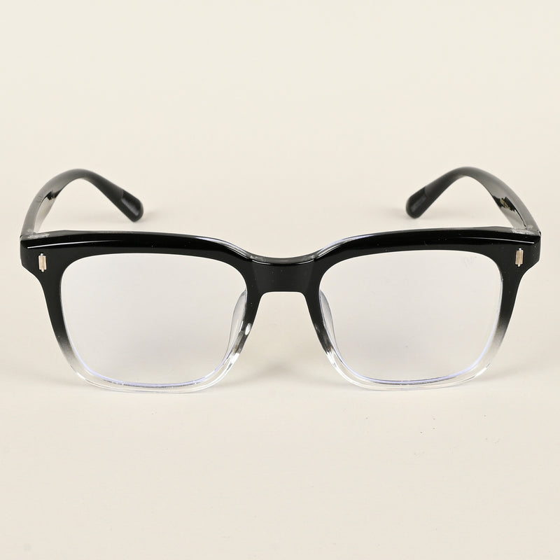 Voyage Air Black & Transparent Square Eyeglasses for Men & Women (TR86012MG4847-C5)