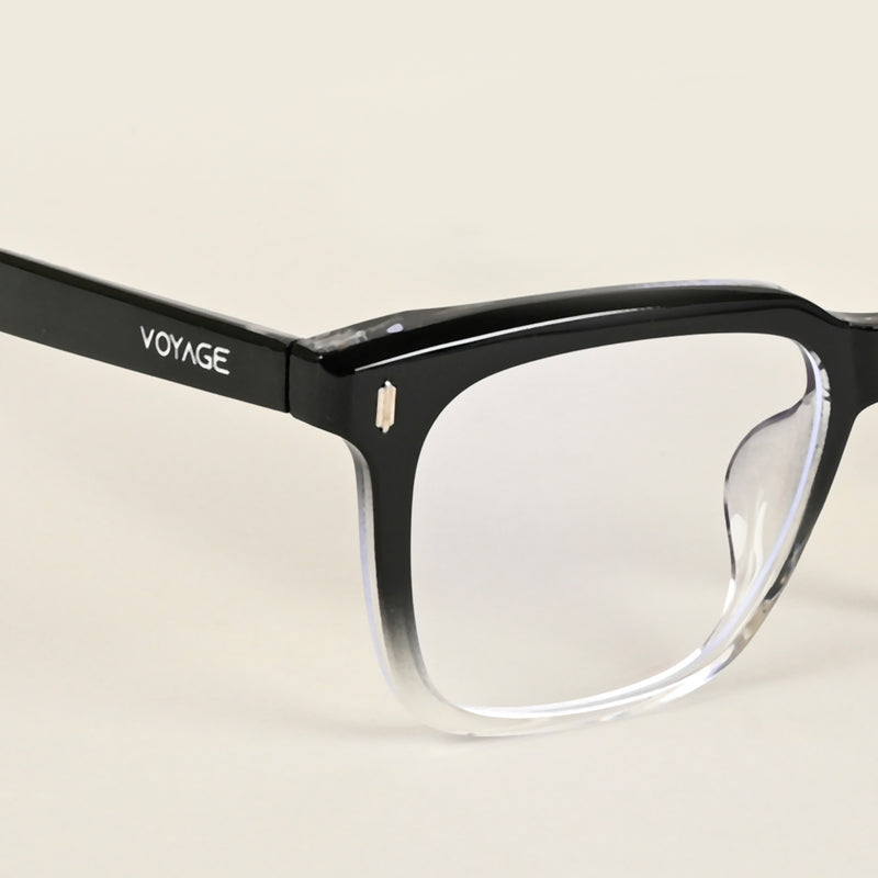 Voyage Air Black & Transparent Square Eyeglasses for Men & Women (TR86012MG4847-C5)