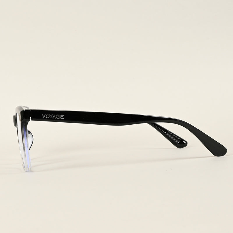 Voyage Air Black & Transparent Square Eyeglasses for Men & Women (TR86012MG4847-C5)