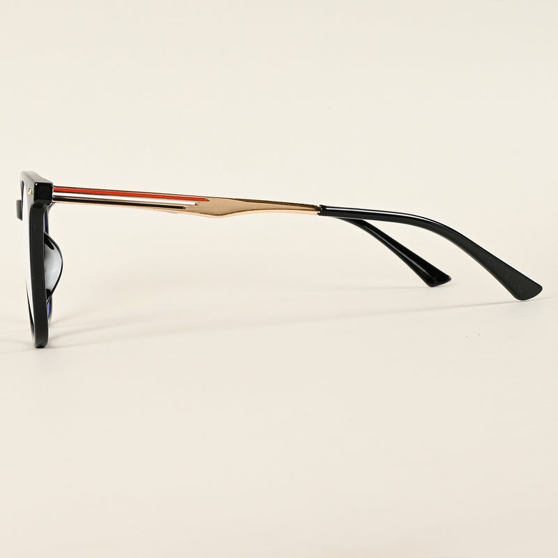 Voyage Shine Black Square Eyeglasses for Men & Women (TR83041MG4840-C1)