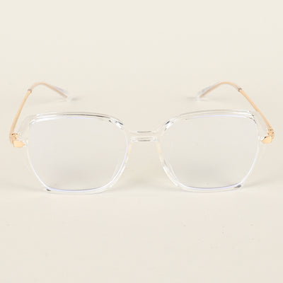 Voyage Glam Transparent Square Eyeglasses for Men & Women (TR8292MG4864-C4)