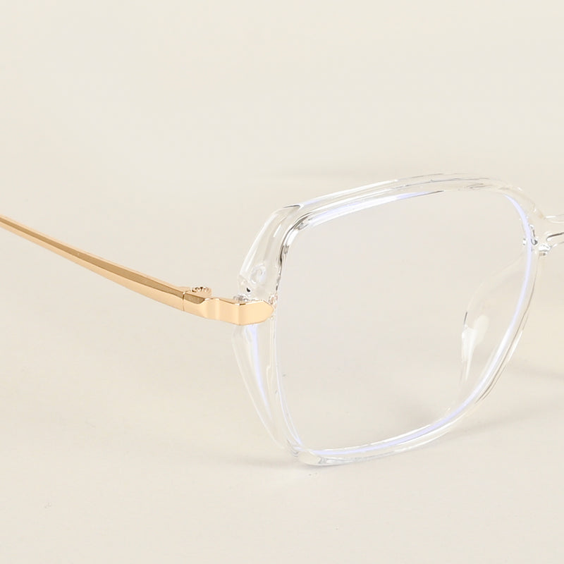 Voyage Glam Transparent Square Eyeglasses for Men & Women (TR8292MG4864-C4)