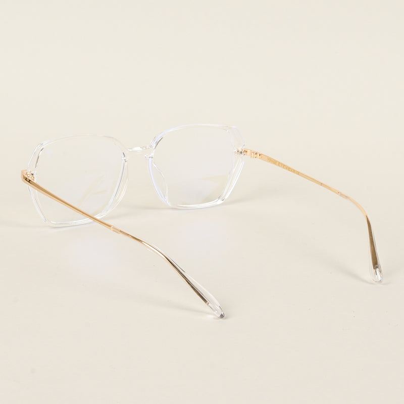 Voyage Glam Transparent Square Eyeglasses for Men & Women (TR8292MG4864-C4)