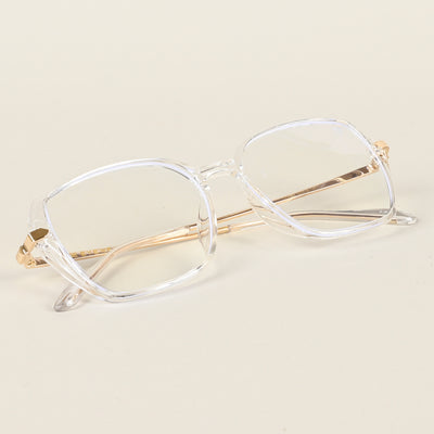 Voyage Glam Transparent Square Eyeglasses for Men & Women (TR8292MG4864-C4)