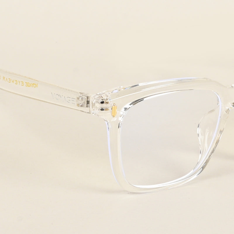 Voyage Air Transparent Square Eyeglasses for Men & Women (TR86012MG4845-C3)