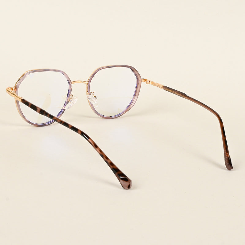 Voyage Golden & Demi Brown Square Eyeglasses for Men & Women (TR87305MG4859-C5)
