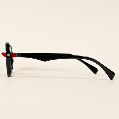 Voyage Goat Shine Black Square Eyeglasses for Men & Women (23002MG4882-C2)