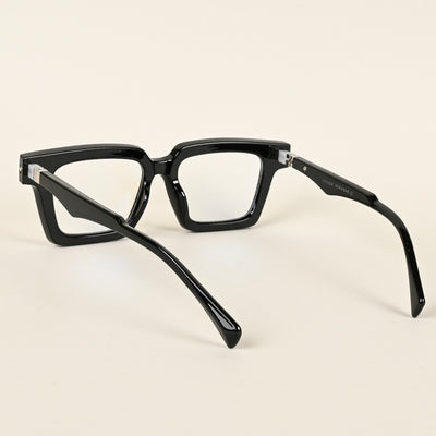Voyage Goat Shine Black Square Eyeglasses for Men & Women (23001MG4877-C1)