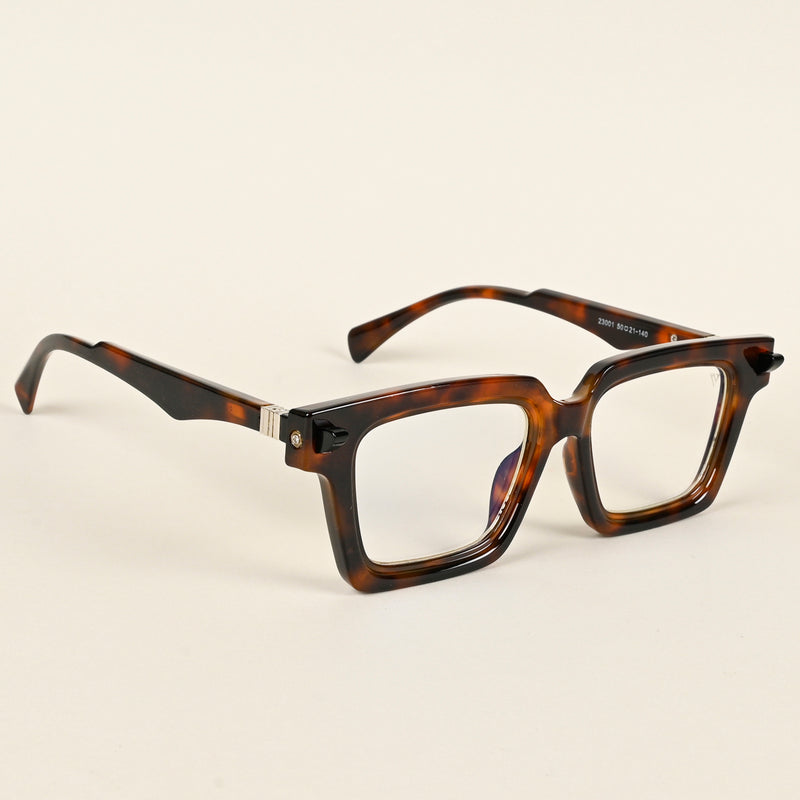 Voyage Goat Demi Brown Square Eyeglasses for Men & Women (23001MG4880-C4)