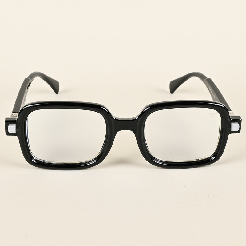 Voyage Goat Shine Black Square Eyeglasses for Men & Women (23002MG4881-C1)