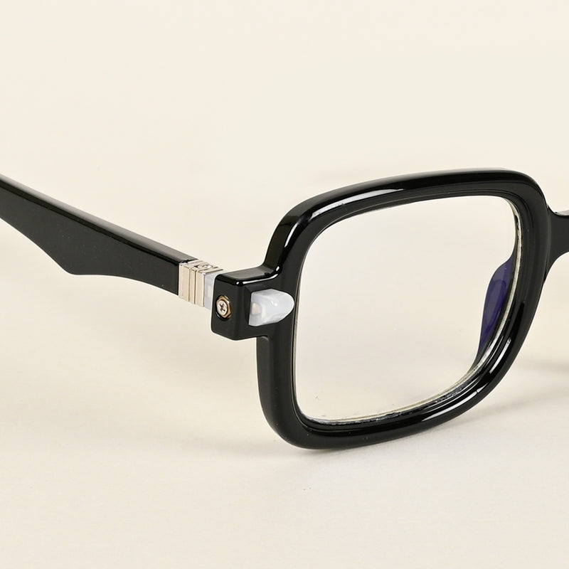 Voyage Goat Shine Black Square Eyeglasses for Men & Women (23002MG4881-C1)