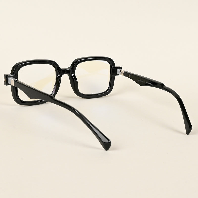 Voyage Goat Shine Black Square Eyeglasses for Men & Women (23002MG4881-C1)