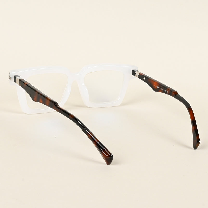 Voyage Goat Matt Transparent Square Eyeglasses for Men & Women (23001MG4879-C3)