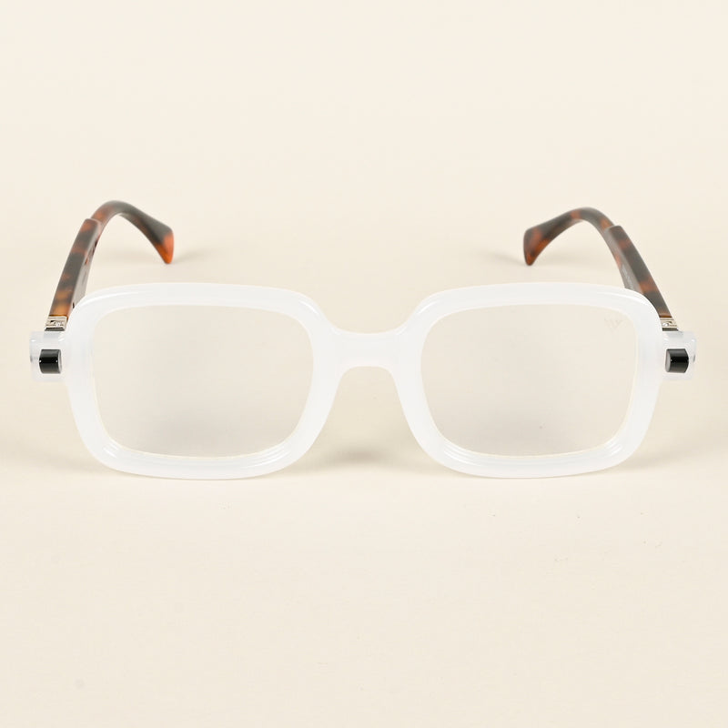 Voyage Goat Matt Transparent Square Eyeglasses for Men & Women (23002MG4883-C3)