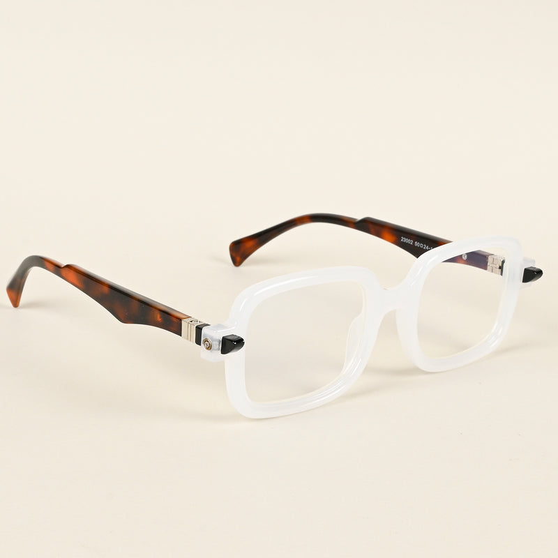 Voyage Goat Matt Transparent Square Eyeglasses for Men & Women (23002MG4883-C3)