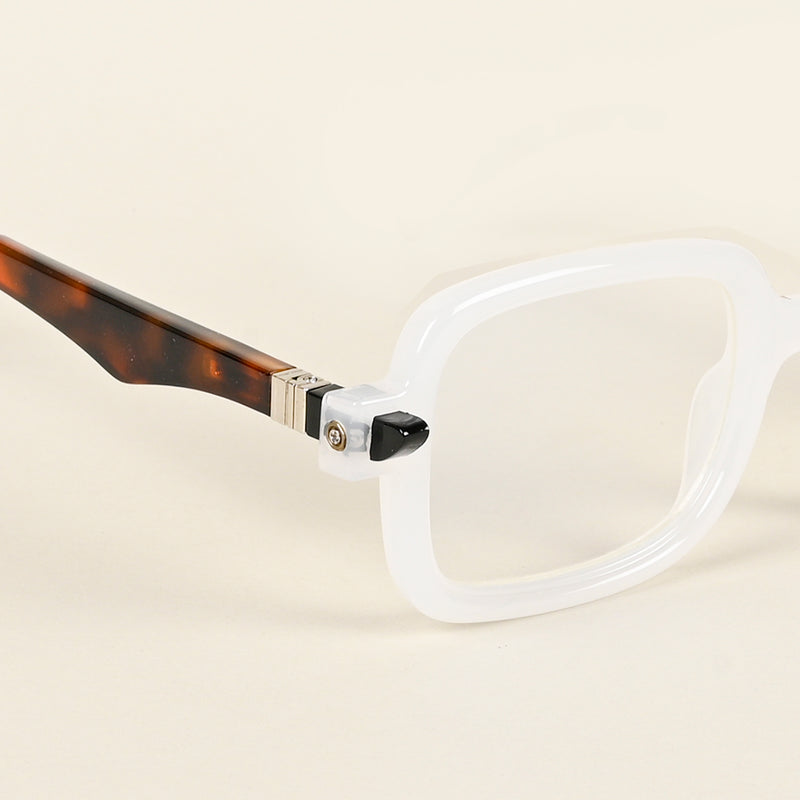 Voyage Goat Matt Transparent Square Eyeglasses for Men & Women (23002MG4883-C3)