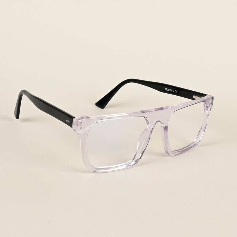 Goeye Transparent Square Acetate Eyeglasses for Men & Women (189GE1702-C2)