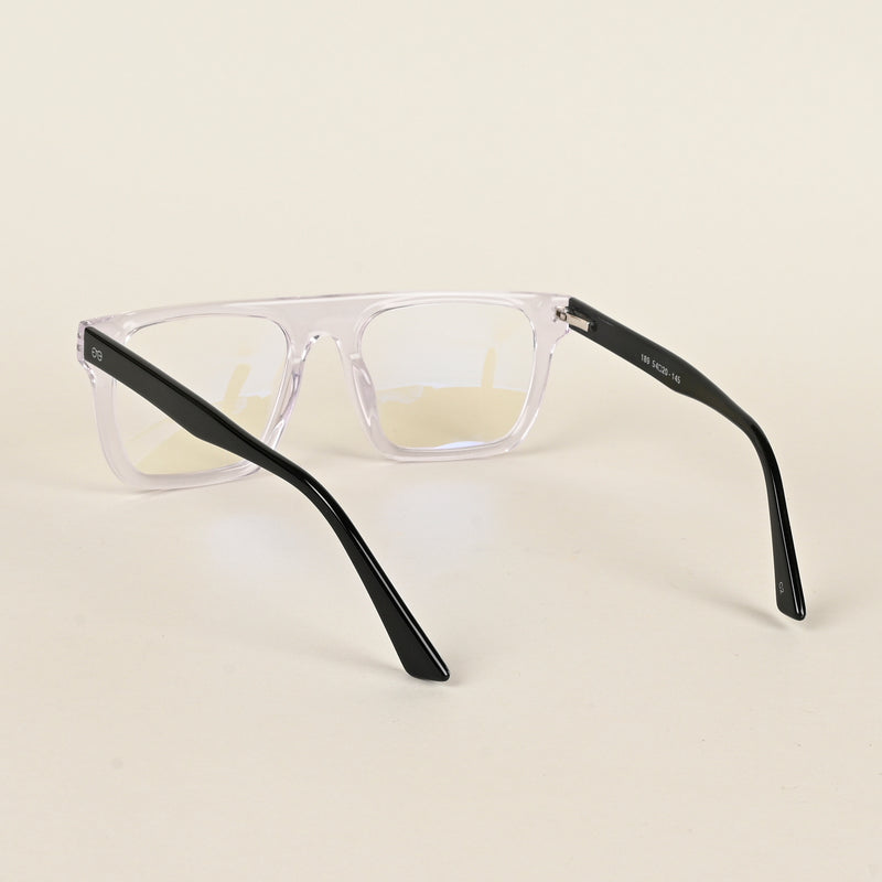 Goeye Transparent Square Acetate Eyeglasses for Men & Women (189GE1702-C2)