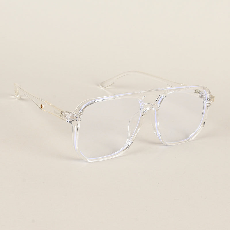 Voyage Maverick Transparent Wayfarer Eyeglasses for Men & Women (7016MG5004-C2)