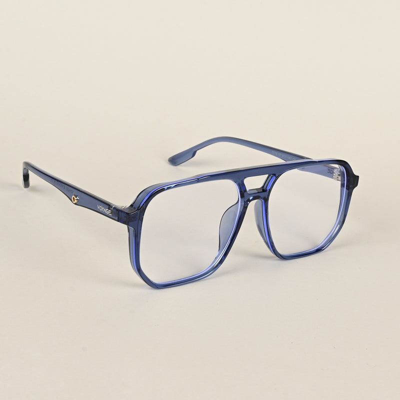 Voyage Maverick Transparent Blue Wayfarer Eyeglasses for Men & Women (7016MG5005-C3)