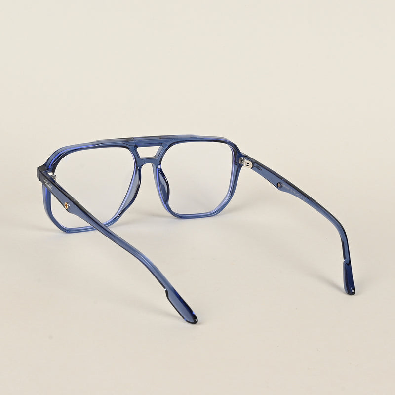 Voyage Maverick Transparent Blue Wayfarer Eyeglasses for Men & Women (7016MG5005-C3)