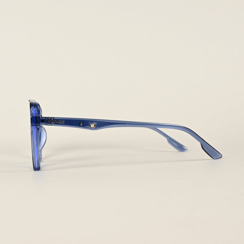 Voyage Maverick Transparent Blue Wayfarer Eyeglasses for Men & Women (7016MG5005-C3)