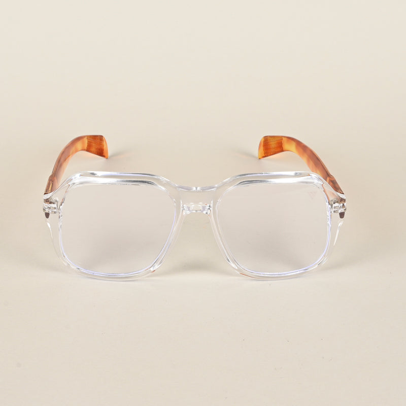 Voyage Transparent Square Eyeglasses for Men & Women (7015MG4996-C5)