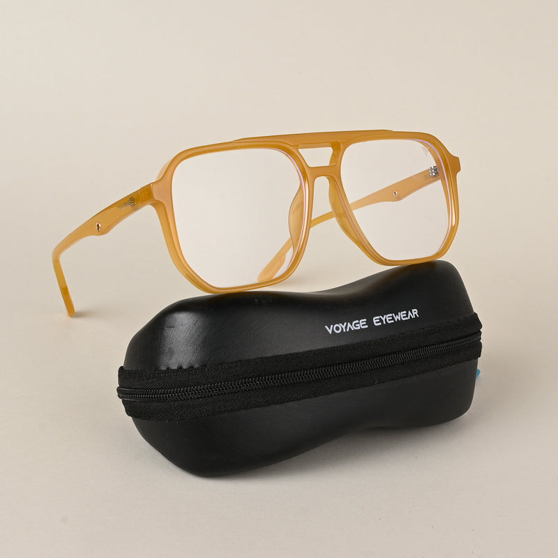 Voyage Maverick Orange Wayfarer Eyeglasses for Men & Women (7016MG5006-C4)