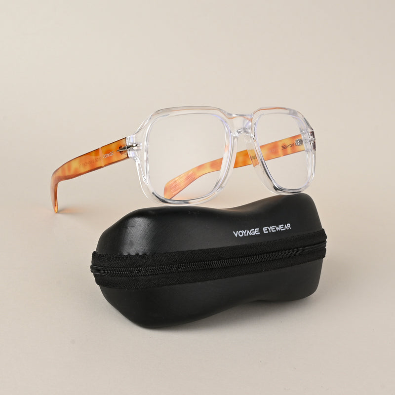 Voyage Transparent Square Eyeglasses for Men & Women (7015MG4996-C5)