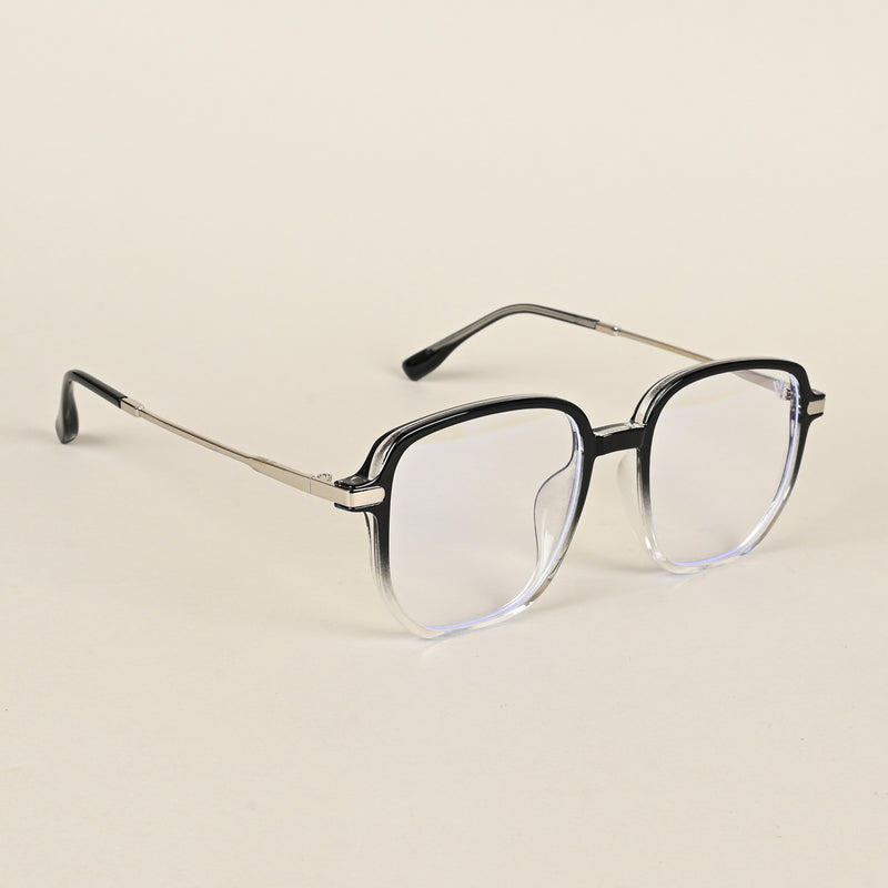 Voyage Black & Clear Square Eyeglasses for Men & Women (TR83054MG4969-C4)